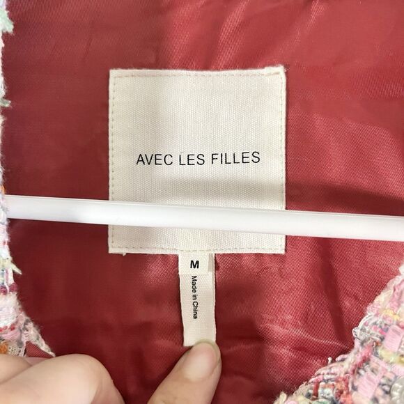 Avec Les Filles Long Pink Shacket in Spring Pinks size M Oversized - Picture 6 of 11